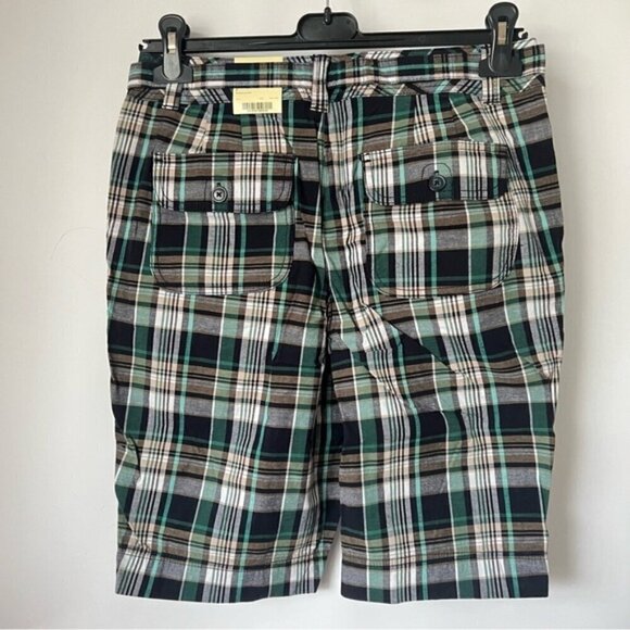 St. John’s Bay-Women’s Plaid Classic Flat Front Shorts-Multicolored. Size:8. NWT - Picture 2 of 9
